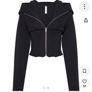 Dion Lee Corset Layered Hoodie Sweatshirt